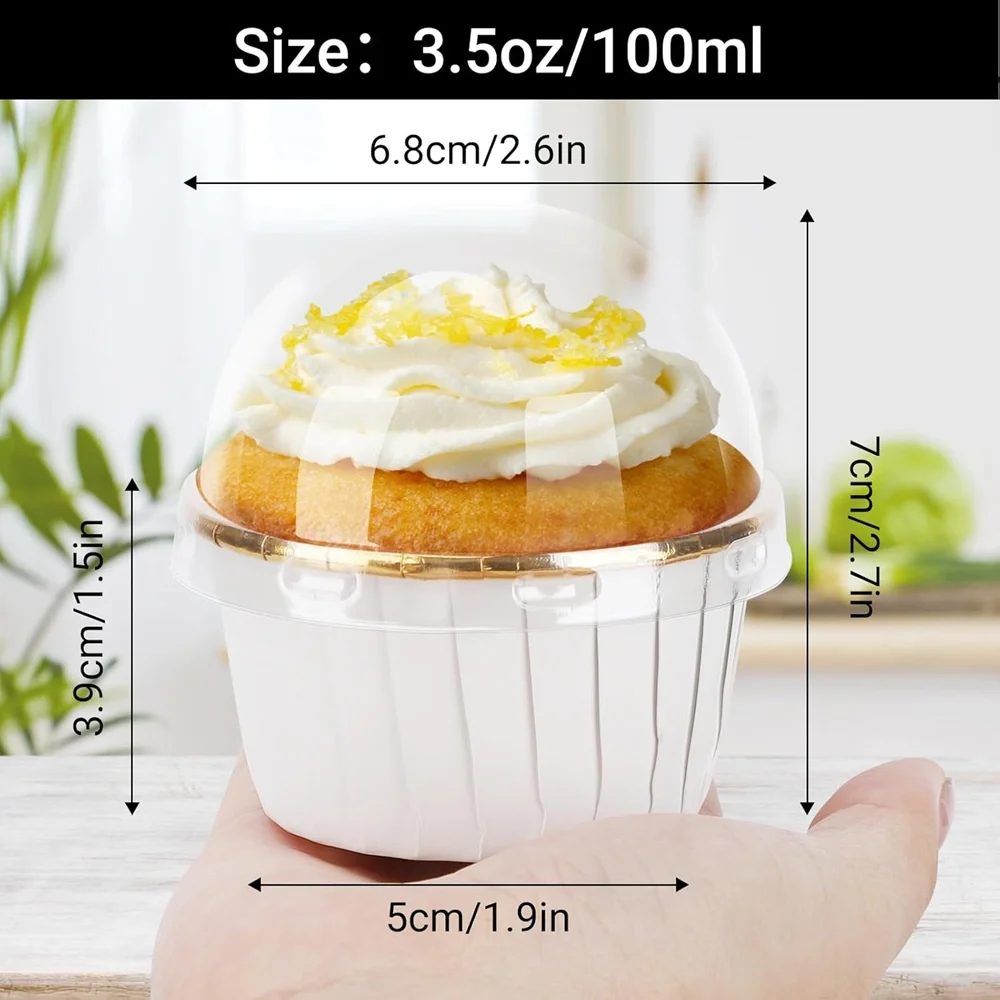 50 pcs Muffins Cup Paper Cupcake Wrappers Baking Cups Cases Muffin Boxes Cake Cup DIY Cake Party Tools Kitchen Baking   Supplies