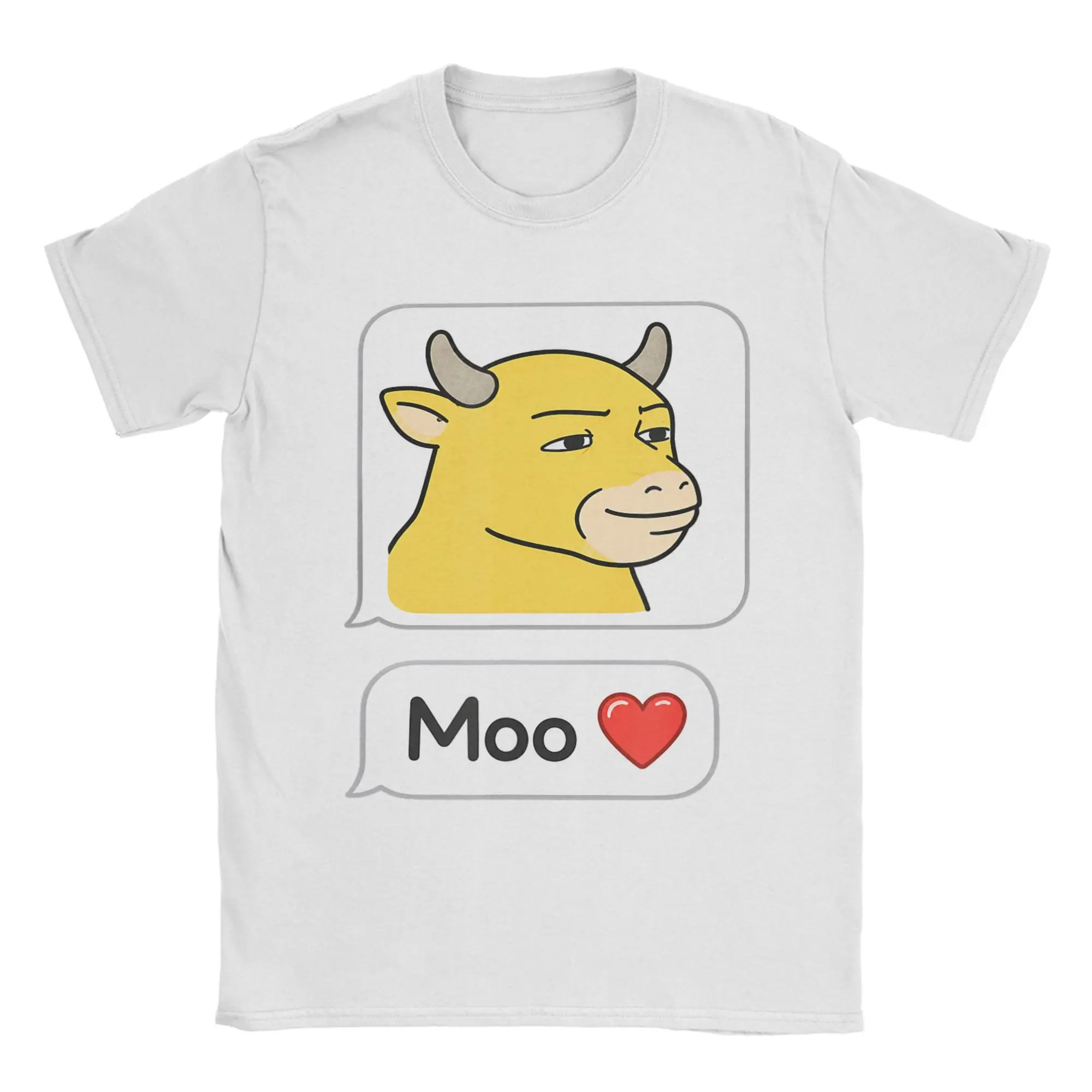 NIU Lai Moo Love Viral Chinese Cow Reaction Meme T Shirt Men Women's Cotton Novelty T-Shirts O Neck  Tees Short Sleeve Clothing