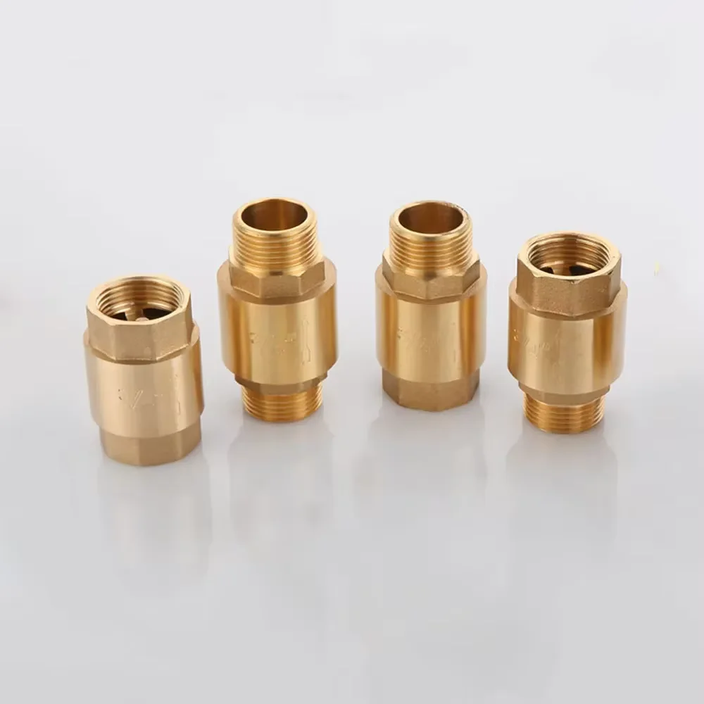 Copper 1/2IN discrete check valve spring check valve 3/4IN 1 inch Thread horizontal check valve