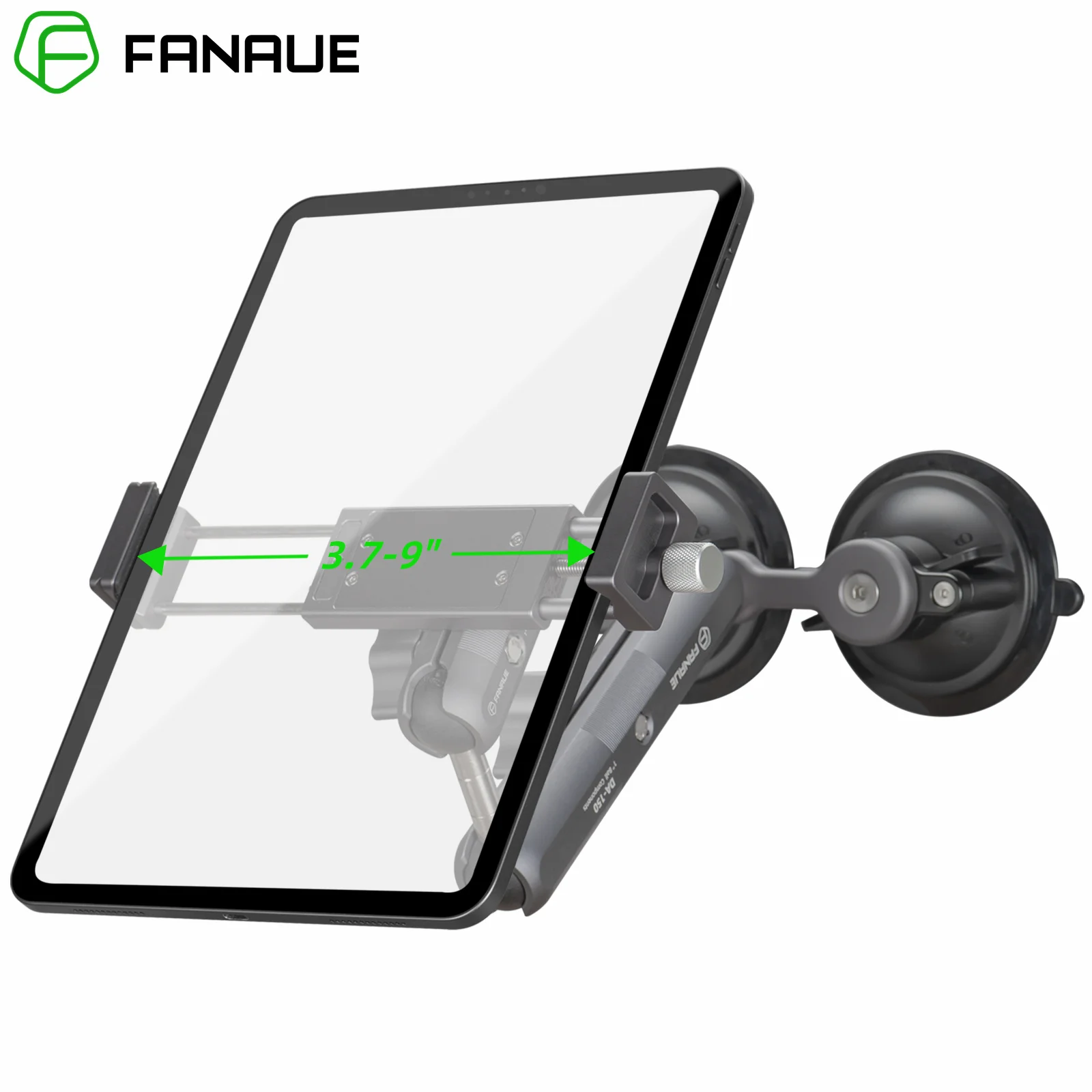 FANAUE Car Tablet Holder Suction Cup Mount with 1 inch Ball Supports for tablet Vehicle Windshields for RAM Mounts