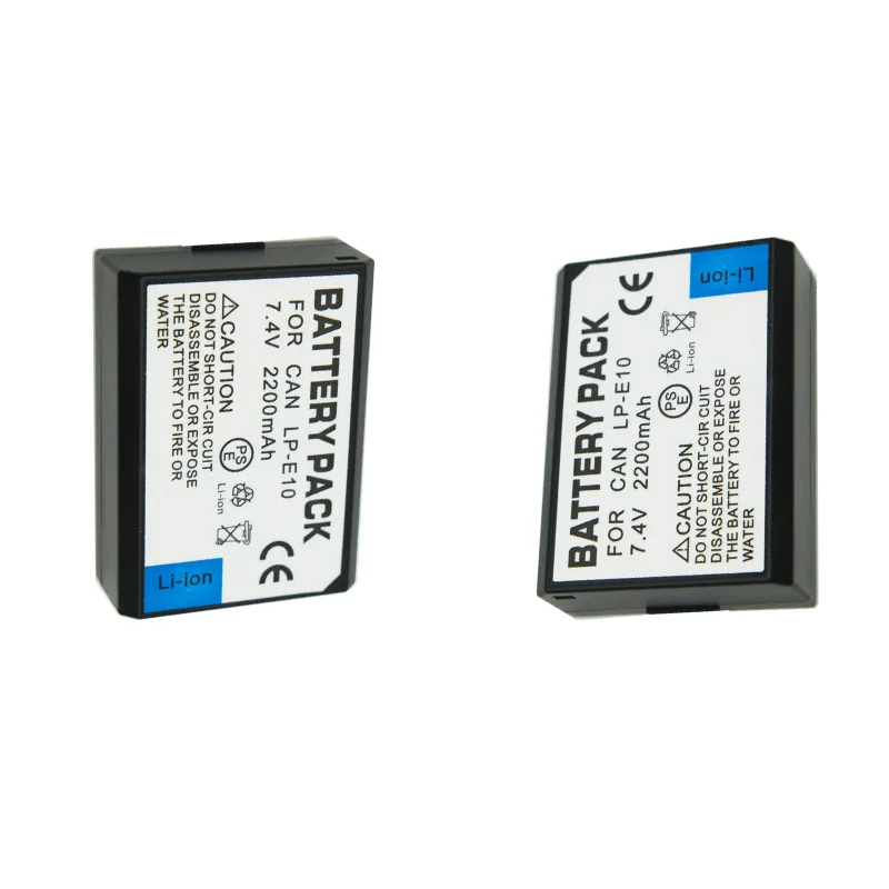 LP-E10 LPE10 LP E10 Digital Camera Battery for Canon EOS 1100D 1200D 1300D 2000D 4000D Rebel T3 T5 T6 KISS X50 X70 Battery