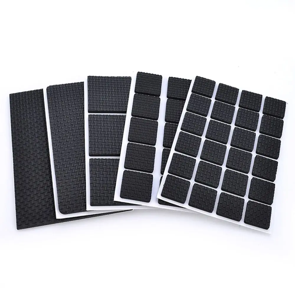 Chair Leg Leg Pads Round Square Floor Protector Self Adhesive Furniture Table Legs Pad Bumper Anti Slip Furniture Mat