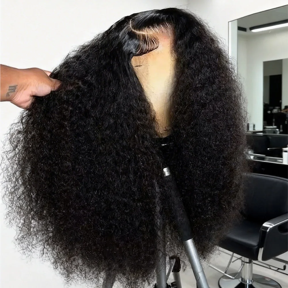 30 40 Inches Bouncy Curly Lace Front Wigs 13X4 13X6 250 Density Peruvian Human Hair Wigs Brazilian Deep Wave