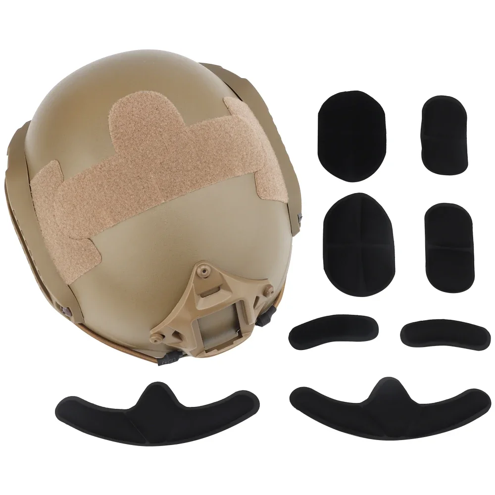 Wosport FAST Tactical Helmet Retractable Goggle Plastic Rail Mount Ventilated Liner NV Mount for Airsoft Training Equipment Gear