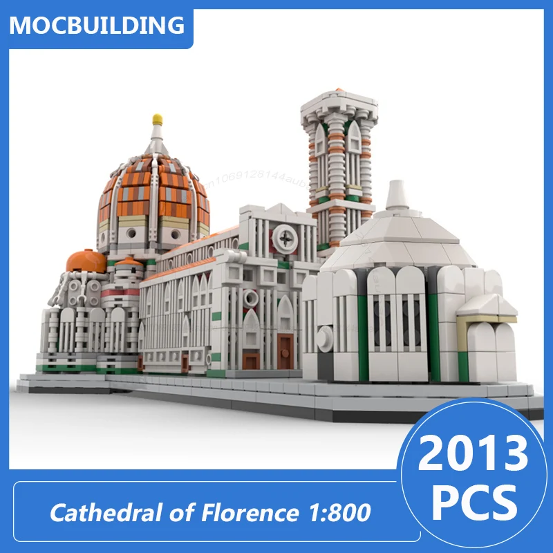 Kathedraal van Florence 1:800 Schaalmodel MOC Bouwstenen DIY Monteren Bakstenen Architectuur Display Collectie Kerstmis 2113PCS