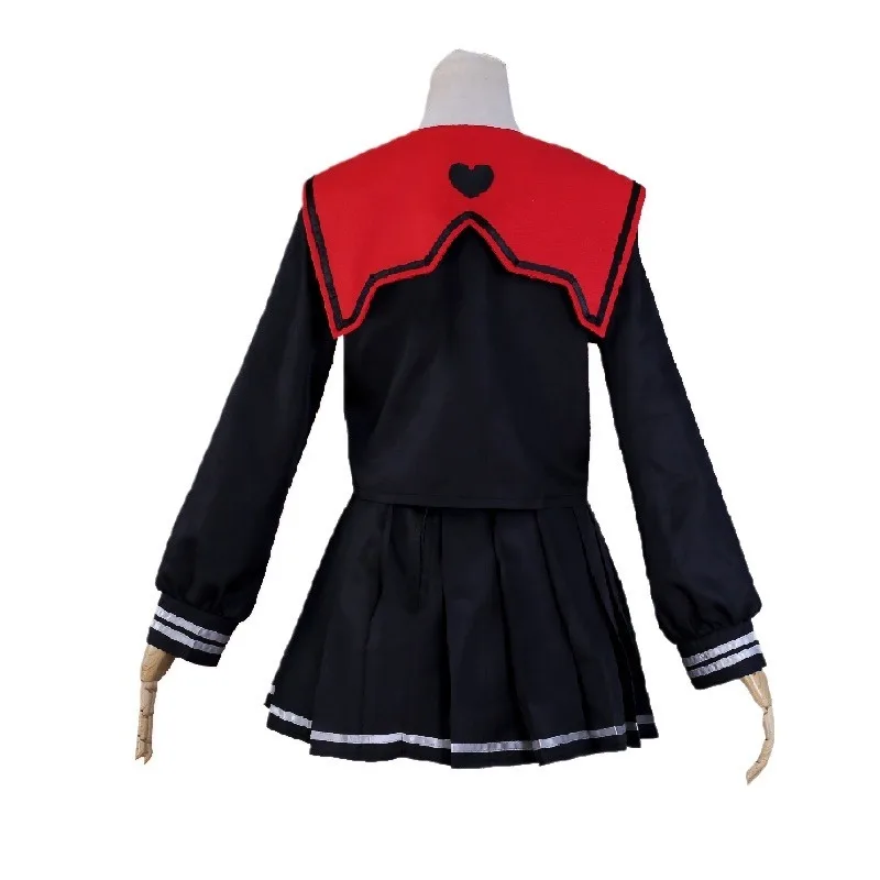 2025 Hot Needy Girl Overdose Black JK Cosplay Costume Blackened RAIN Cosplay KAngel Black School Uniform Skirt Halloween Set