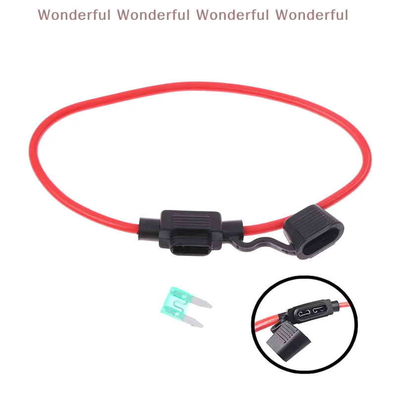 

1PC Car Mini Blade Fuse Holder Splash-Proof Box 12V 30A with Fuses Blade Wire Cutoff Switch Socket - Automotive Fuse Box Socket