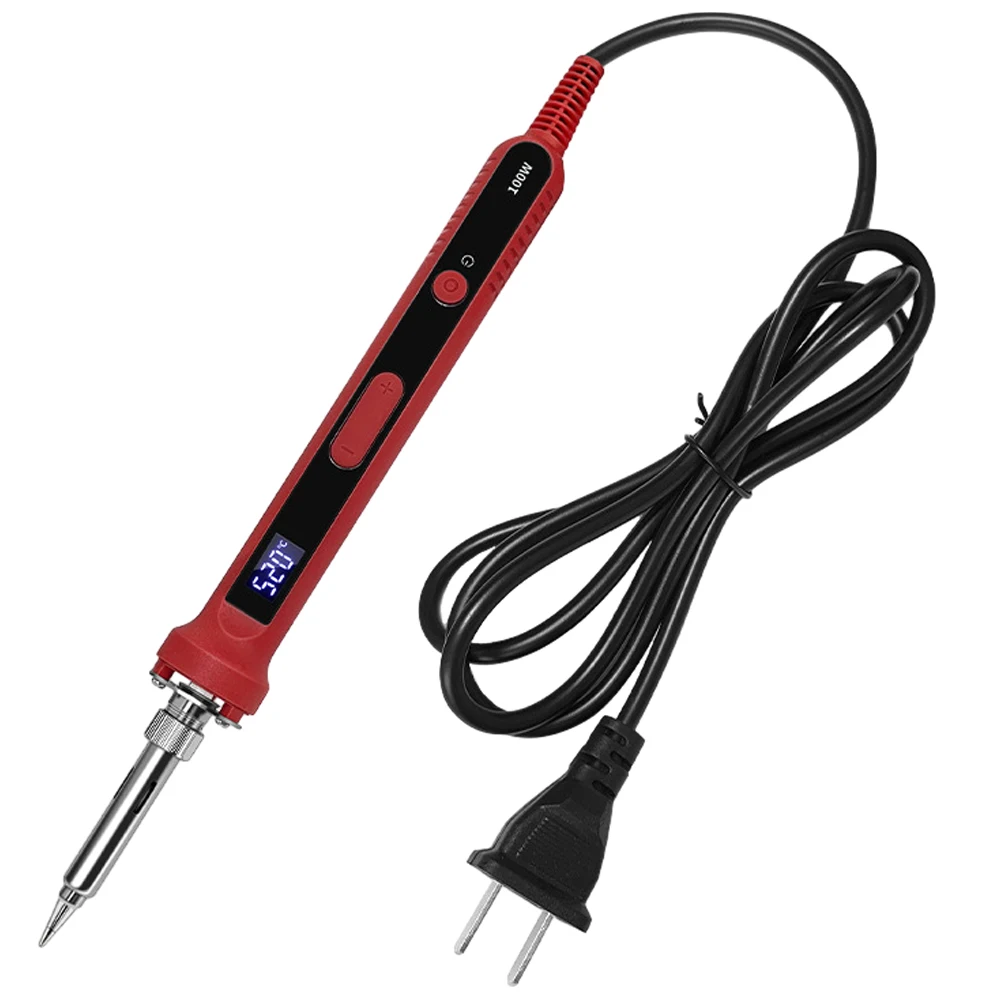 100W Soldering Iron Digital Temp Adjustment Automatic Internal Thermal Ceramic Heating Electronic Welding Repair Tool