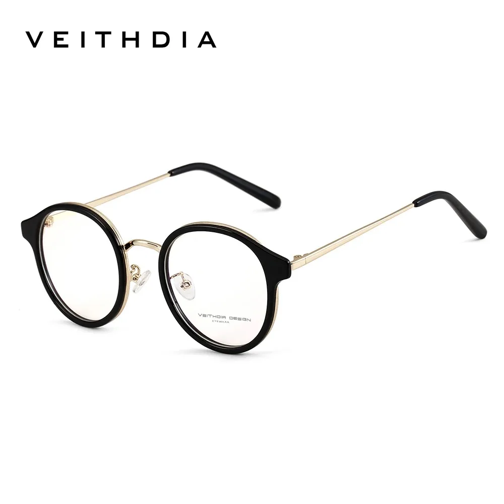 

VEITHDIA новые модные женские модные очки с защитой от синего света, классические круглые очки, круглые оптические очки для мужчин и женщин EF1239