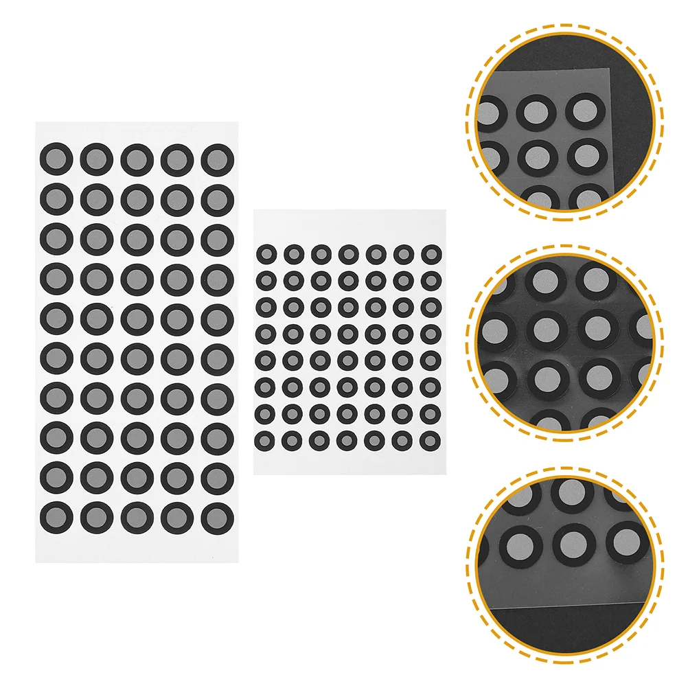 6 Sheets Reflective Marking Points 3d Scanning Markers for Scanner Sports Dots Positioning Black Reference