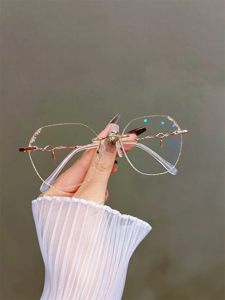 Anti Blau Licht Blockieren Gläser Frauen Hohe Klare Linse Myopie Brillen Mode Astigmatismus Optische Brillen Rahmen – Detail 6