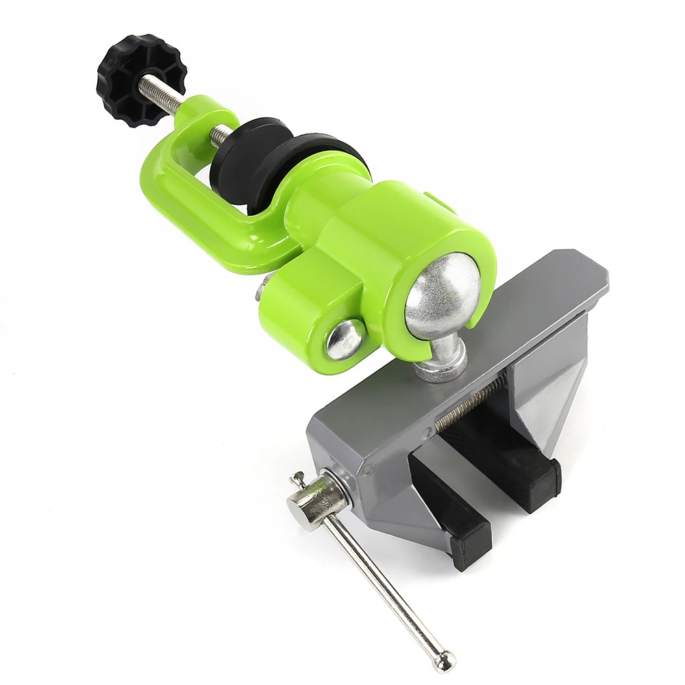 TAIMIMEI 360 Degrees Bench Vise Home Table Vise Clamp-On Vise Aluminum Alloy Swivel Rotating Universal Clamp