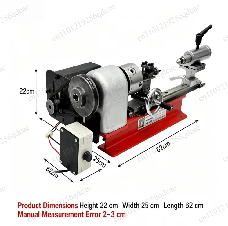 DIY Mini Lathe Machine, Desktop Small Lathe for Household Metal/Woodworking, Hobby Instrument Lathe Small  for Hobby Projects