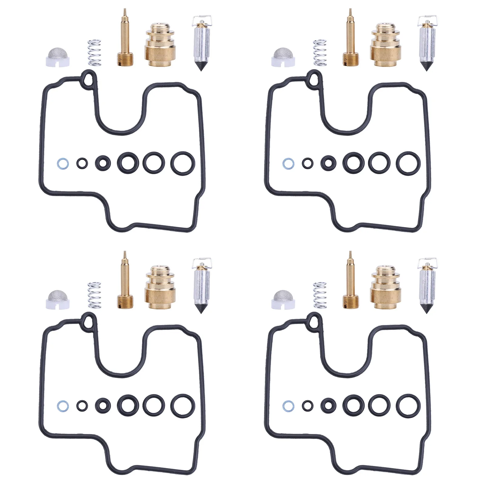 4Pcs Metal Motorcycle Accessories Carburetor Repair Kits Carb Rebuild Kit Compatible for YZF1000R Thunder Ace 1996 - 2001
