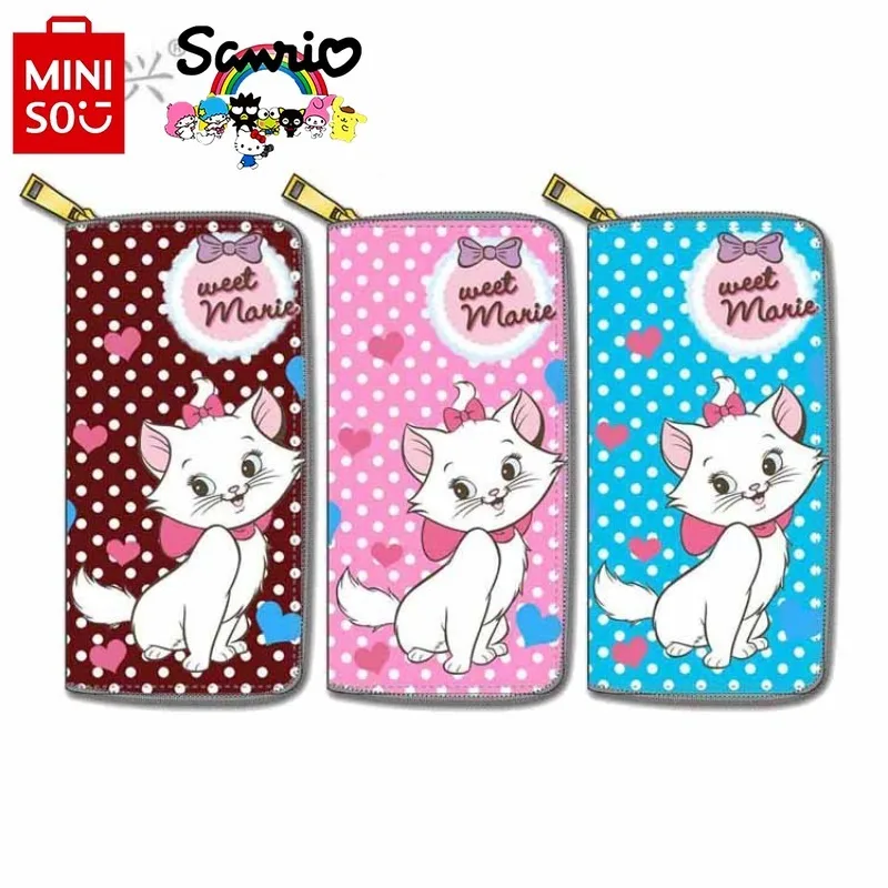 

Miniso Women's Wallet Fashionable High Quality Multi Functional Zero Wallet Cartoon Large Capacity Credit Card Storage Wallet