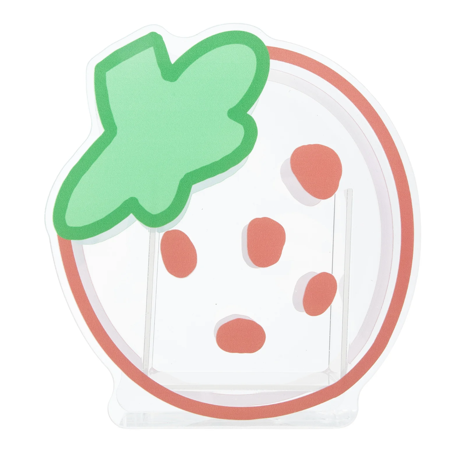 

Clear Acrylic Pencil Holder Pen Storage Desktop Organizer Makeup Brush Container Cartoon Design Lovely Stationery Holder Kawaii