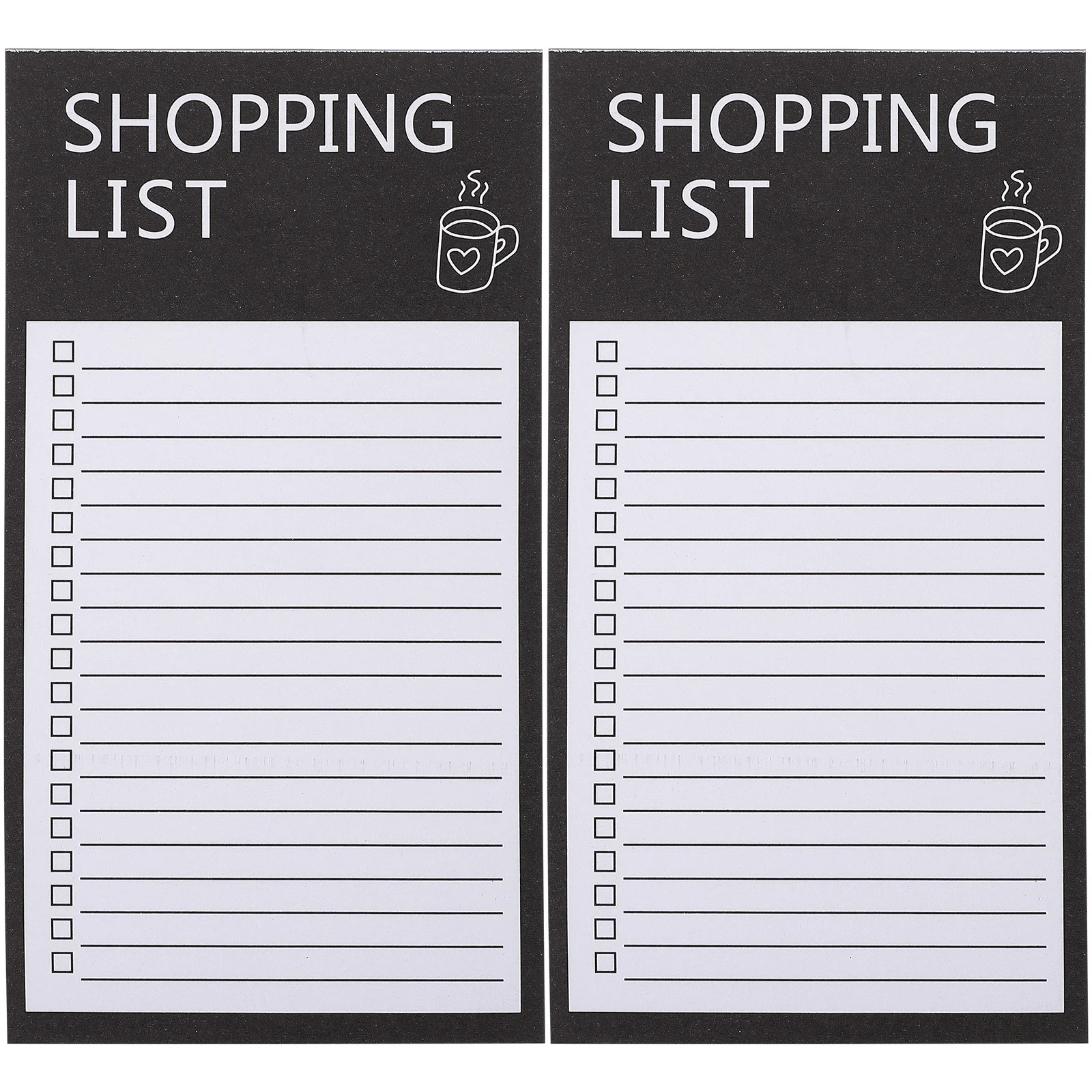 Lista de compras bloco de notas de compras semanal folhas de rasgo escrita suave papel seguro caderno diário para compras
