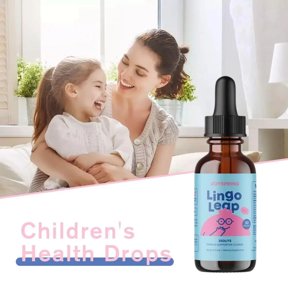 

30ml Children's Health Drops Care Lingo Leap Zeolite Detox Improve Immunity Relieve Pain Sweet Taste Drops For Children Growth