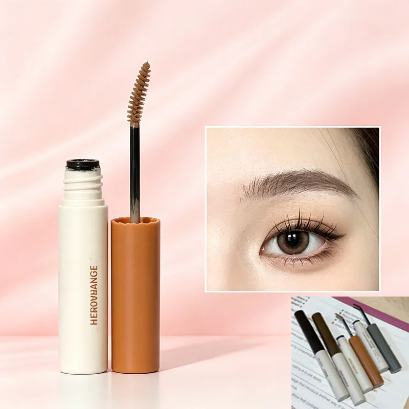 HERORANGE Fine Brush Eyebrow Dye Cream Waterproof Sweatproof Long Lasting Natural Shade Brow Mascara Makeup For Daily Use