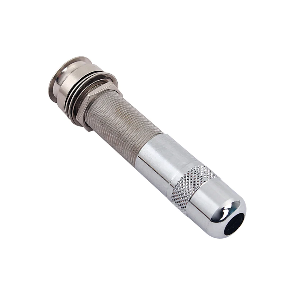 

Chrome Tube Plug Endpin For Acoustic Electric Guitar Silver Tighter Mouth Noise Reduction Durable Guitar Jack Socket