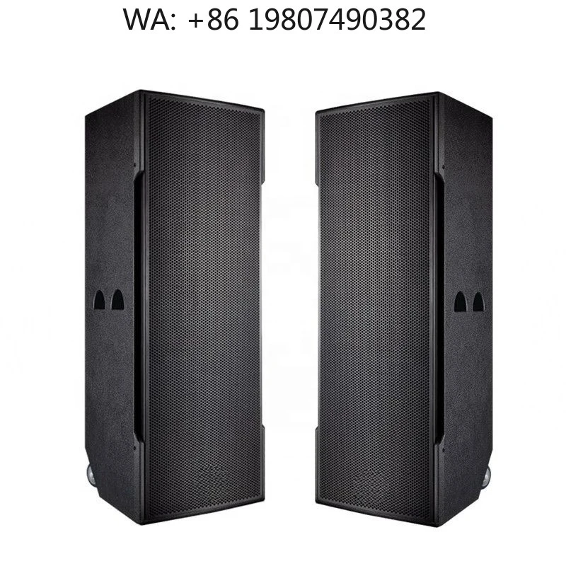Dual 15 Inch Professional Stadium Audio Speaker Built-in Power Amplifier Indoor Sound System