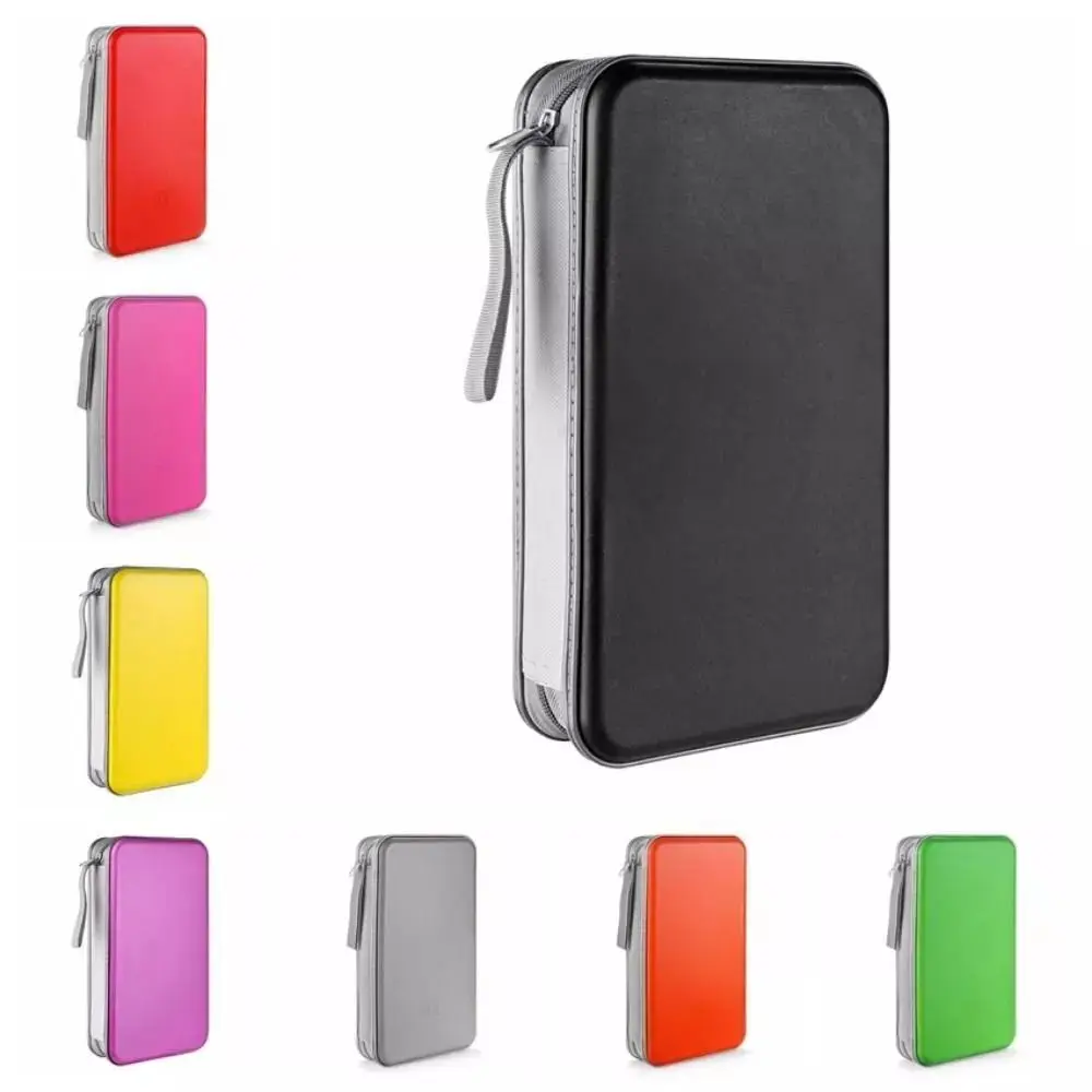 Portable Plastic CD DVD Case 96 sheets Double-side CD Sleeve Album Hard Box Home