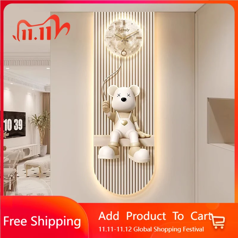 

Luxury Digital Wall Clocks Living Room Cute Modern Restaurant Nordic Wall Watch Minimalist Design Reloj De Pared Home Decoration