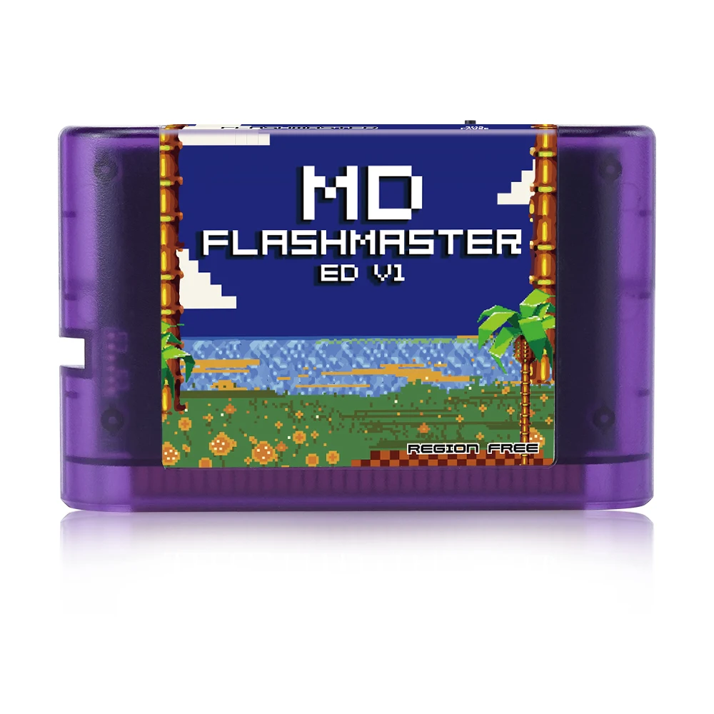 VBESTLIFE Cartuccia di Gioco Flash per MegaDrive, per Genesis, Supporta Schede di Memoria Micro Fino a 32 GB