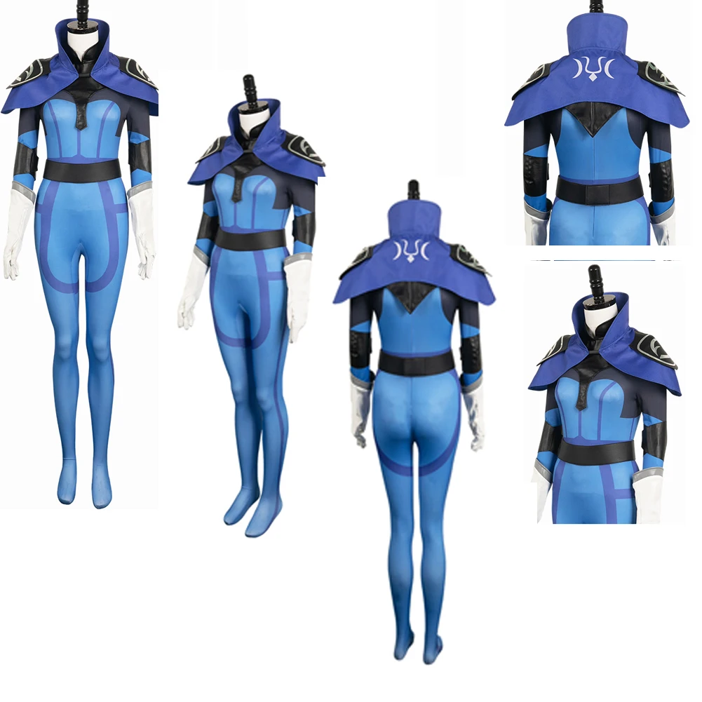 Luna Costume gioco Fantasia donne adulte Cosplay tuta guanti cintura abiti Halloween Carnival Party Suit