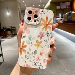 Stylish Cute Spring Flower Phone Case For Xiaomi Mi 11 Lite 5G 14 13T 13 12T 12 12X Poco M6 X6 X5 X3 F5 F6 Pro Soft Bumper Cover