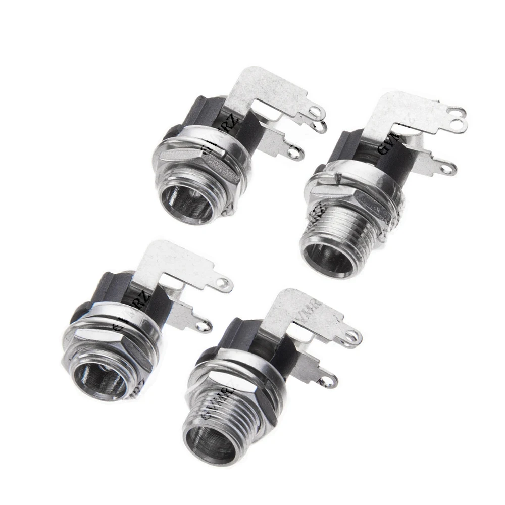 10PCS DC025M 5.5x2.1/5.5x2.5 mm DC Socket With Nut  DC Power Jack Socket Female Panel Mount Connector 5.5*2.1/2.5mm