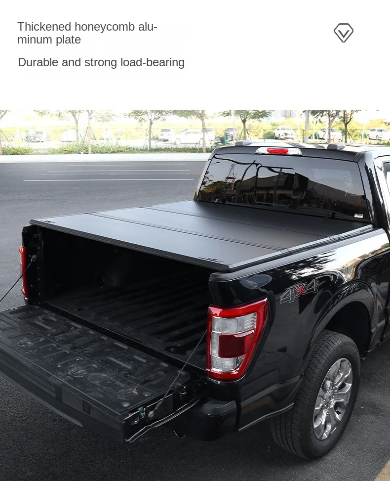 For Ford Maverick Tremor Pickup Truck Folding Aluminum Roll Up Trunk Tonneau Cover