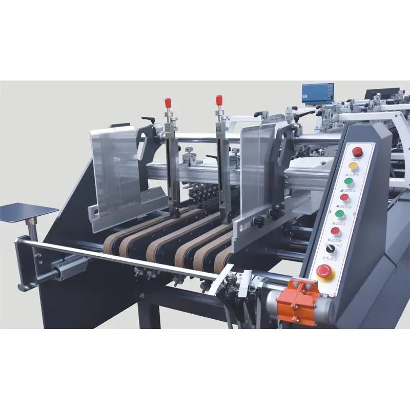 ZH-700G High Productivity PLC Controlled Automatic Feeding Folder Gluer Paper Box Forming Machine with Crash Lock Bottom
