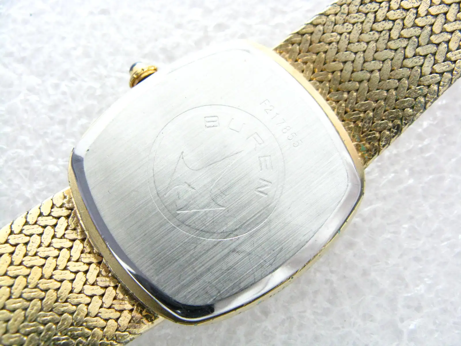 BUREN Square Japan weaving Chain Neutral quartz watch