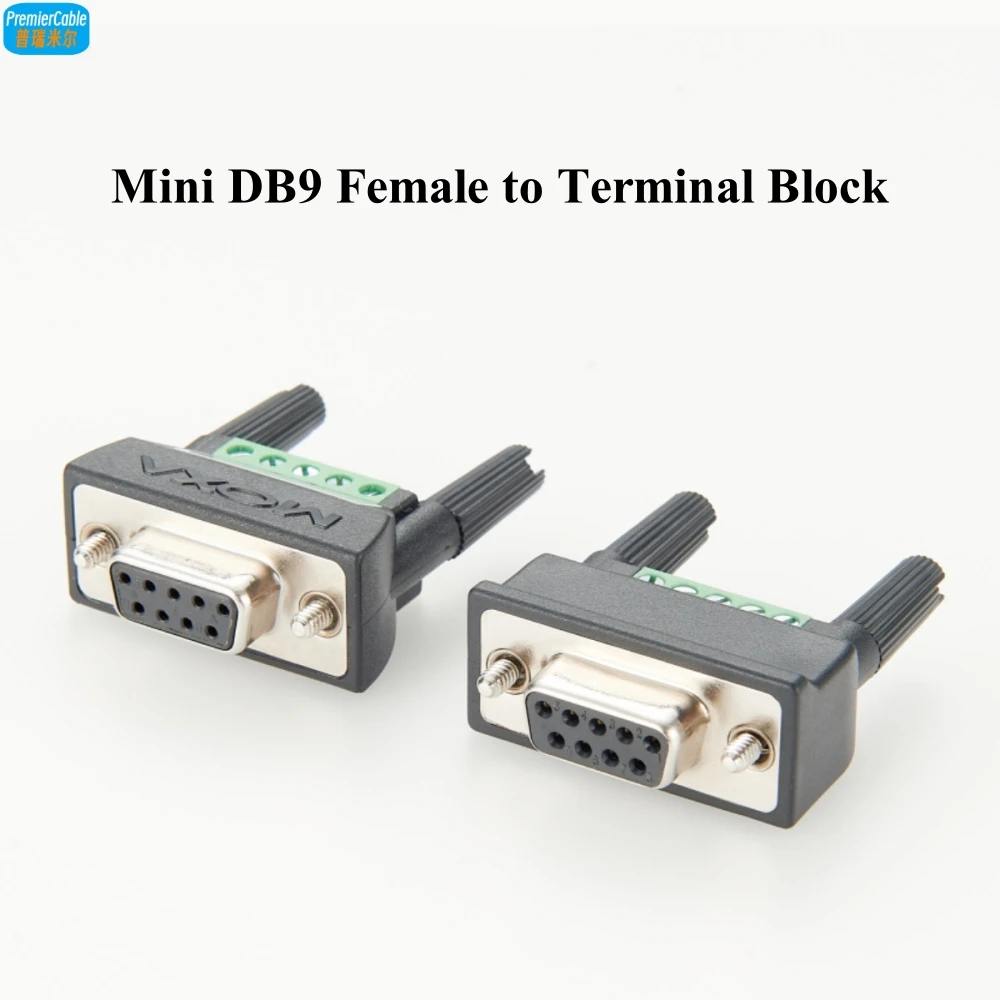 

Compatible MOXA DB9 Female to SoldlessTerminal Block Adapter D Sub 9Pin to Srew Terminal Block Serial for RS485