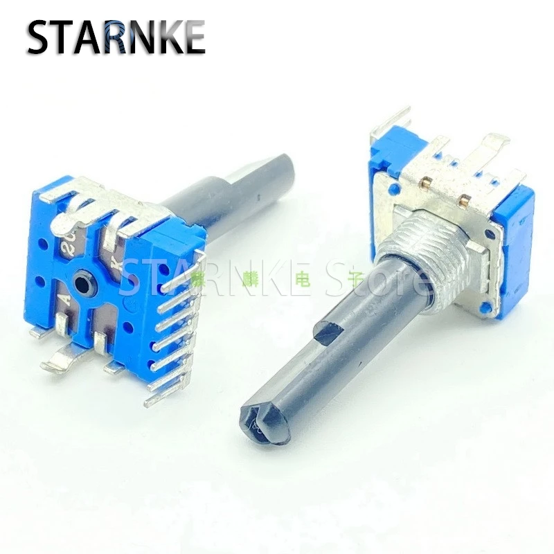 2PCS RK14 Type A20K Single Row 7-pin Vertical Electronic Musical Instrument Amplifier Audio Mixer Volume Potentiometer 28mm