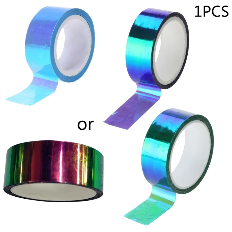 Rhythmic Gymnastics Decoration Holographic RG Prismatic Glitter Tape Hoops Stick