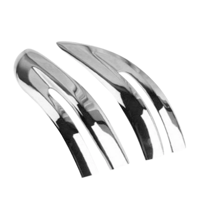 2Pcs Chrome Rearview Side Mirror Stripe Cover Trim for -V