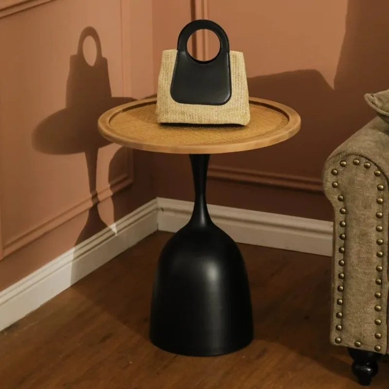 

Круглый журнальный столик с подъемной столешницей, деревянный, с металлическими ножками, для гостиной, приставной столик к дивану, кофейный столик, кофейная меса