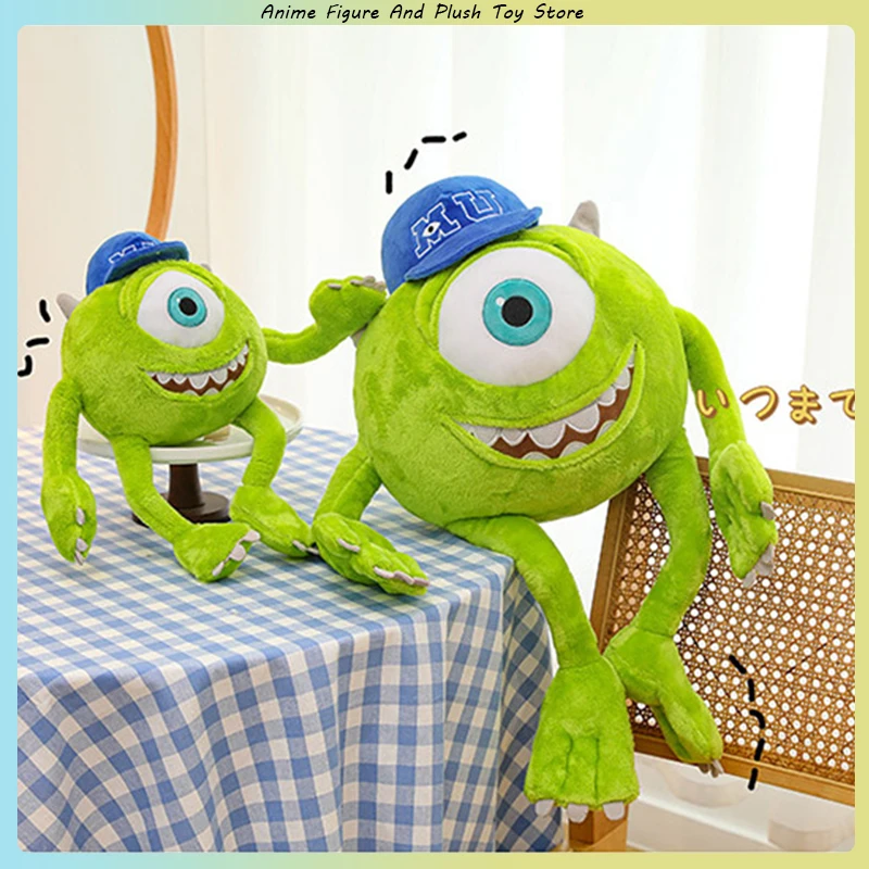 Disney 80cm Monster University Power Company Mike Wears A Hat Big Eye Doll Long Legs Big Eye Stuffed Peluches De PelíCulas