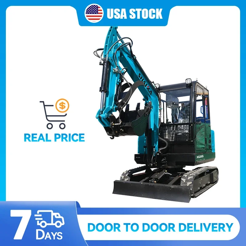 حفارة زاحفة هيدروليكية صغيرة عالية الجودة تبيع 3.5 طن بستان مزرعة خنادق مخصصة 3500 كجم حفار مسار صغير بالجملة