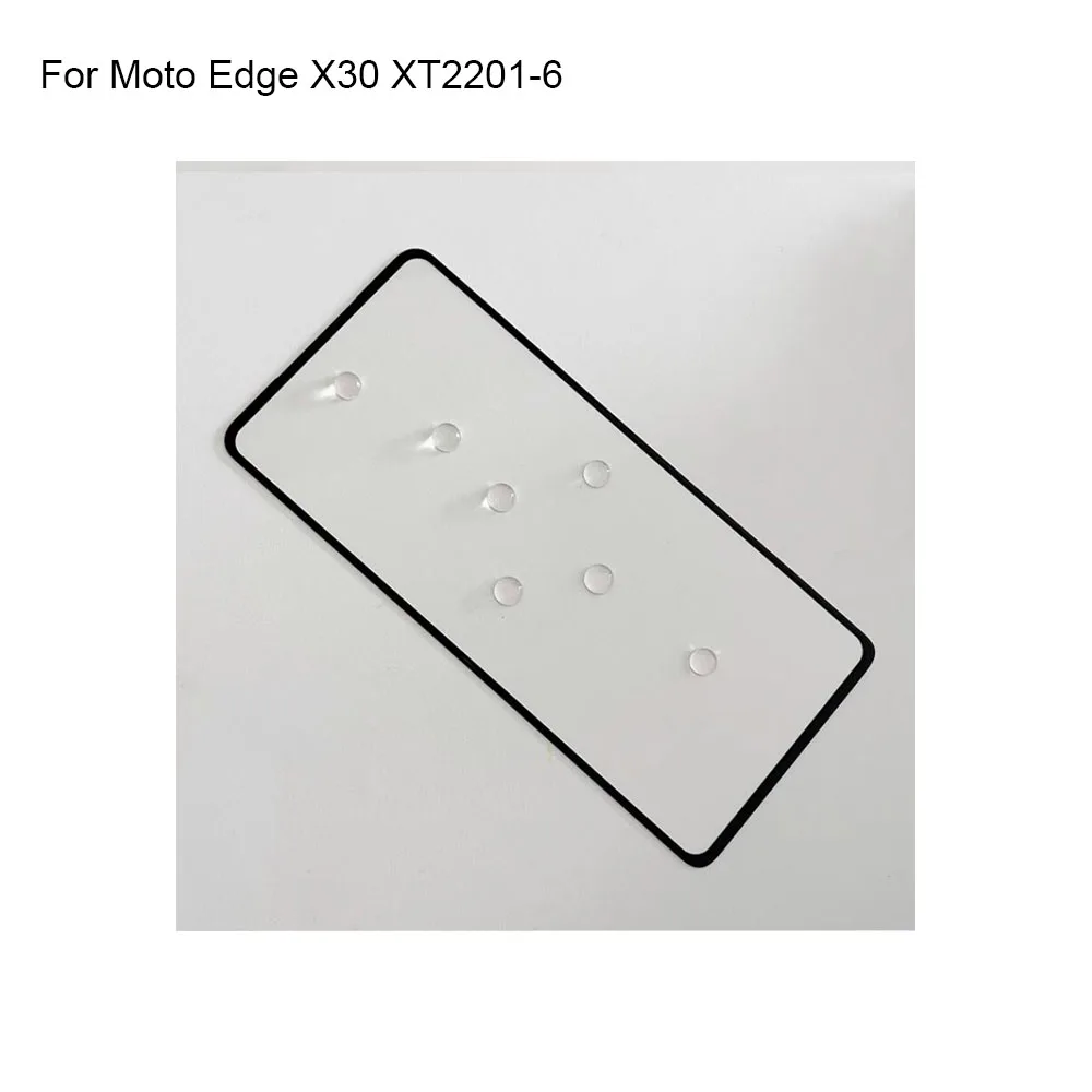 For Moto Edge X30 XT2201-6 Front LCD Glass Lens touchscreen Edge X 30 Touch screen Panel Outer Screen Glass without flex