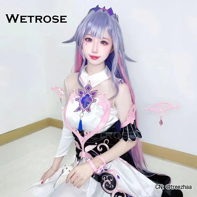 【Wetrose】Koseki Bijou Косплей Костюм Hololive EN 3-го поколения Адвент-гололо Полный комплект парика Хэллоуин Vtuber