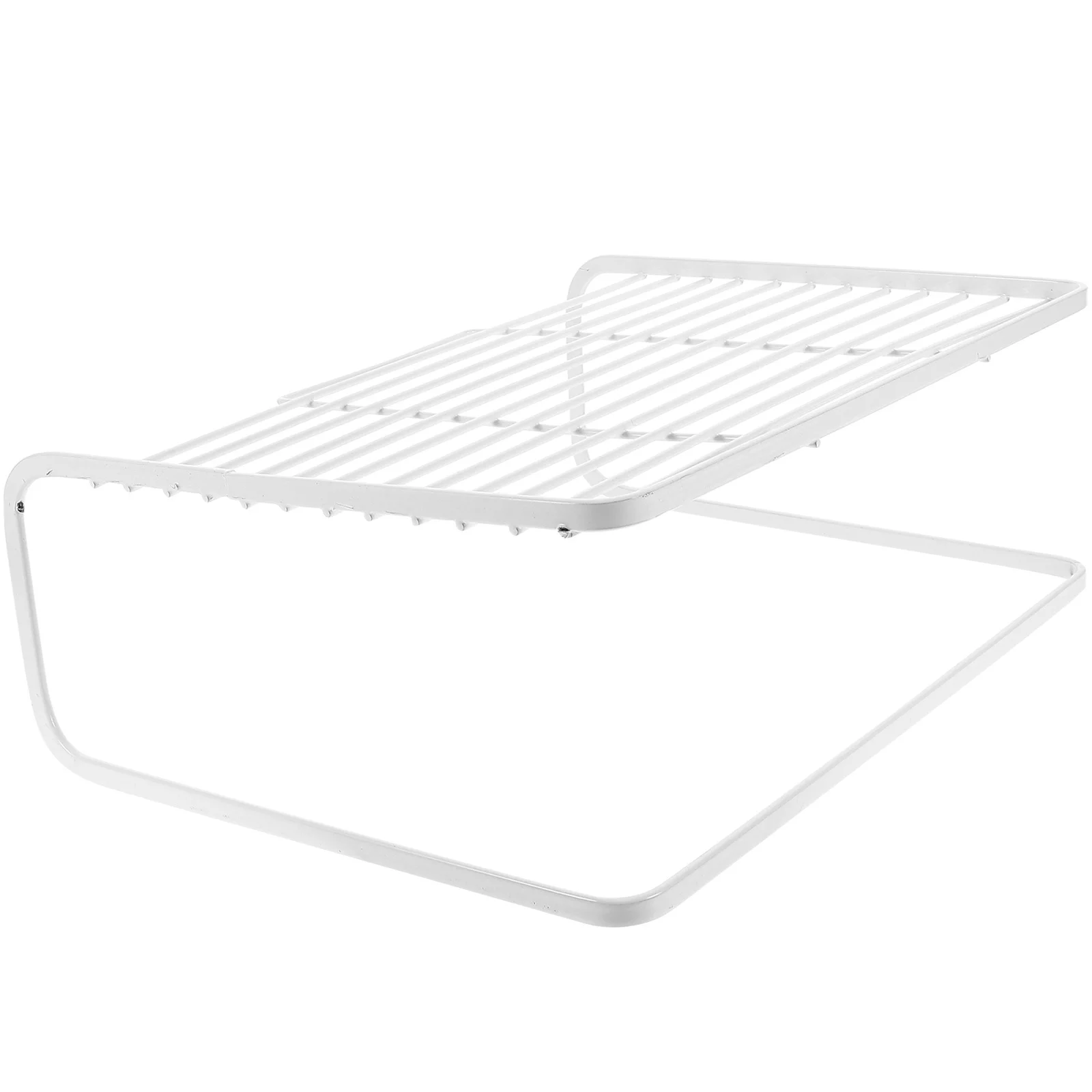 Sturdy Router Storage Holder Double-Layer Desk Bracket Easy Clean Practical Organizer for Home Office Use Router Shelf