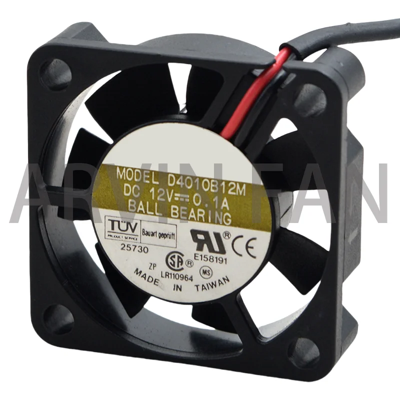 D4010B12M 12V 0,1A 4010 4CM 4 cm Ventilador de resfriamento de umidificador dois cabos