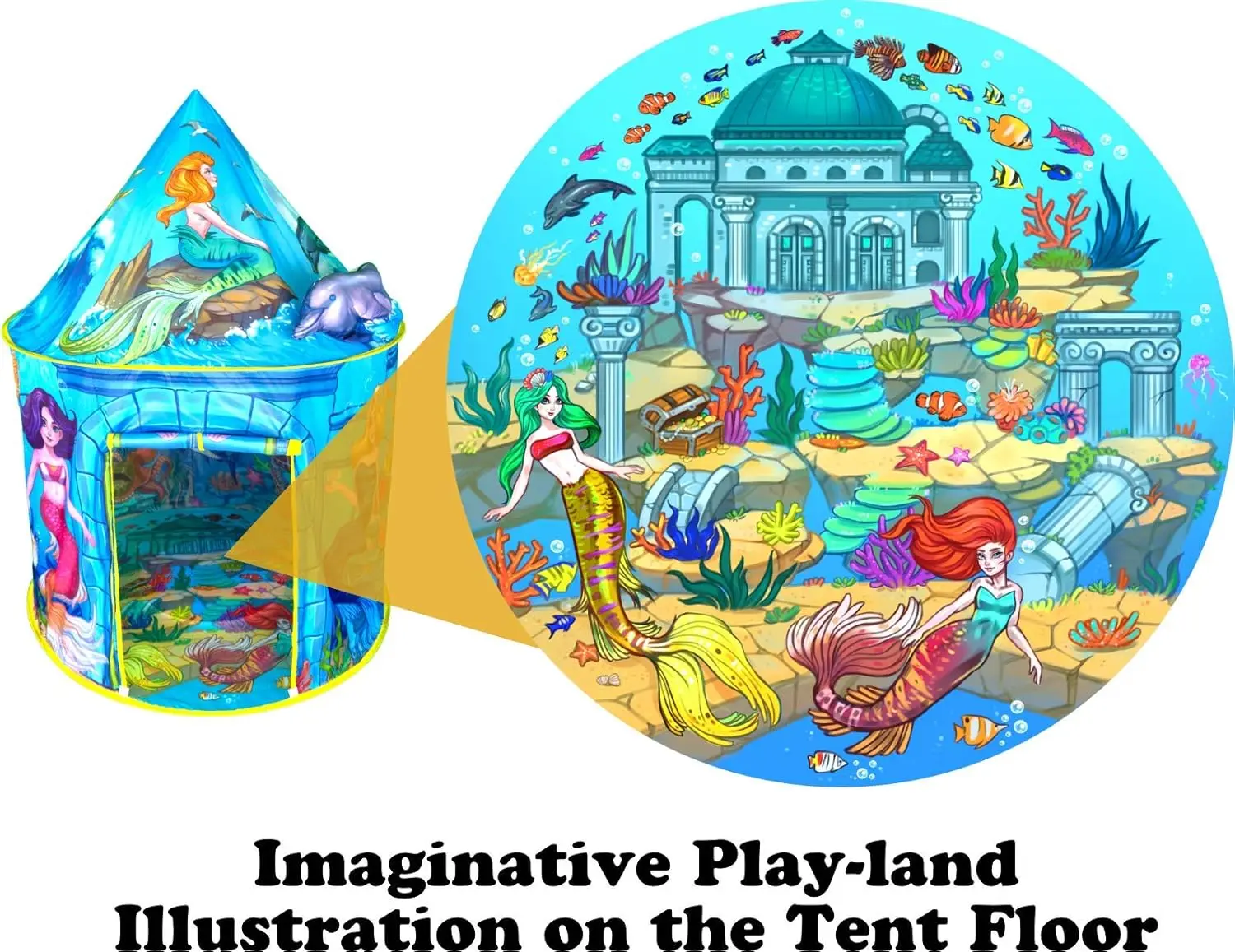 Barraca de brincar para crianças, tenda dobrável pop up, brinquedo para crianças internas e externas, rosa, princesa, playhouse, para menina, unicórnio, castelo