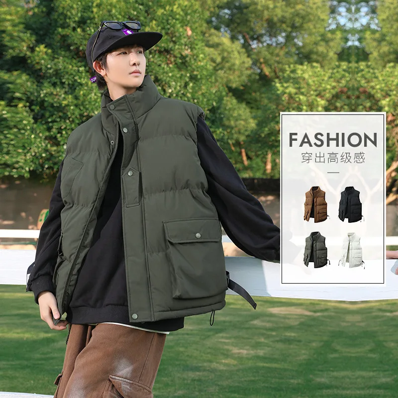 

Minsu 25th Winter Новая мода Модный стильный утолщенный теплый жилет для пар