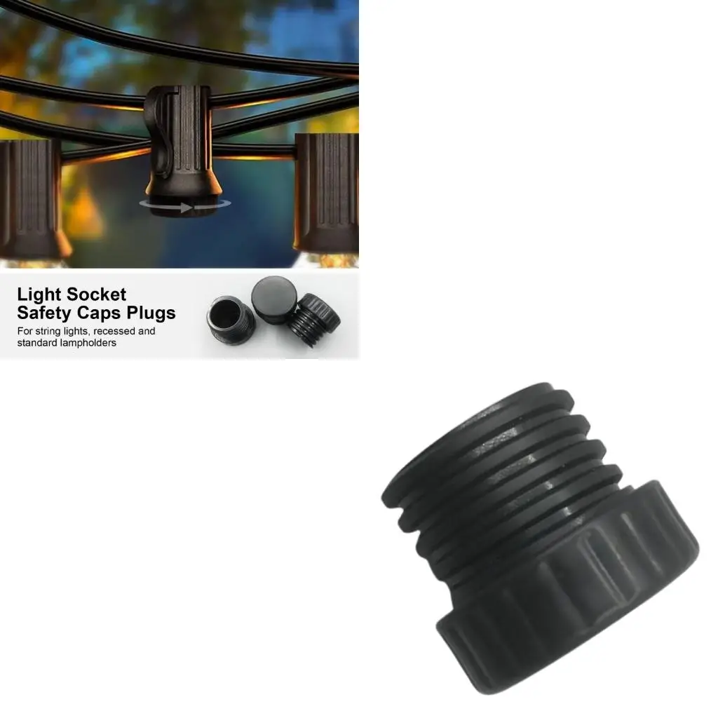 1/5pcs Fixture Safety Caps Safety Caps Lightweight String Light Fixture Caps ABS for Recessed & Standard Light Socket high
