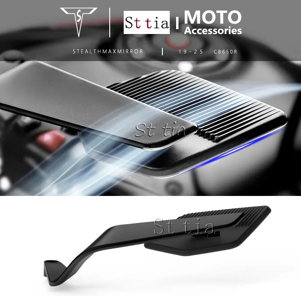 

360 ° Регулируемое зеркало заднего вида, алюминиевое мотоциклетное универсальное зеркало заднего вида для Honda CB650R CB 650R 2019 2020-2025