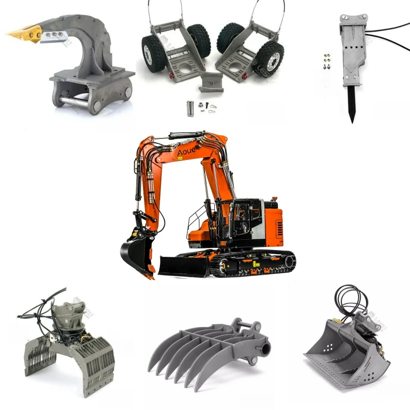 

1/14 R/C Heavy Machinery Model Aoue-ET26L Three-section Arm Small Short Tail With Front Shovel Tracked Excavator